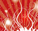 swirls red background